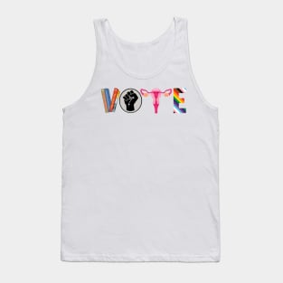 Vote - Democrat - Banned Books - BLM - Uterus - Same Love Tank Top